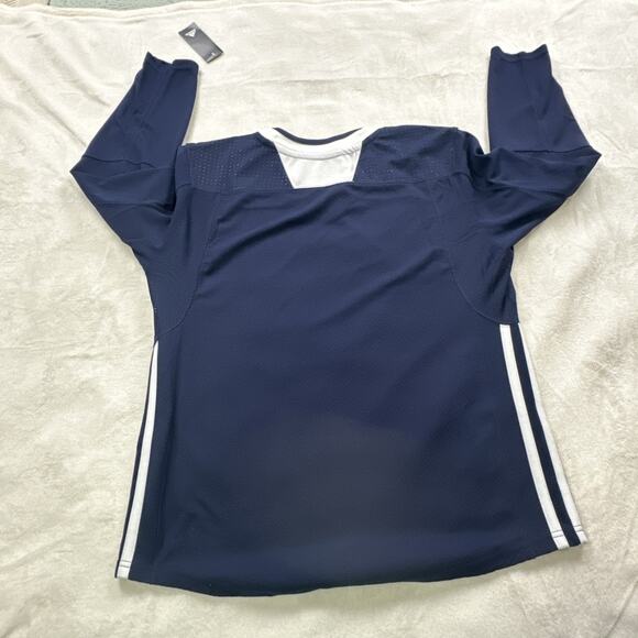 Adidas adiTeam STK Y Hockey Jersey Youth Size L/XL Navy Blue Practice NEW DT3843 - Picture 6 of 11